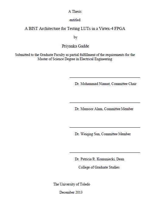 a bist architecture for testing luts in a virtex 4 fpga