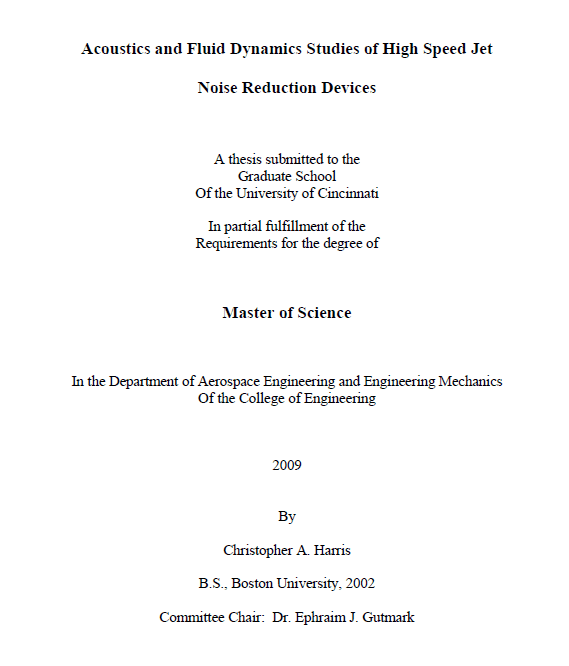 acoustics and fluid dynamics studies of high speed jet noise reduction devices
