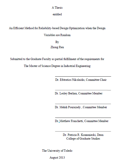 an efficient method for reliability based design optimization when the design variables are random