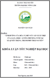 anh huong cua mua vu den suc san xuat thit cua ga f1 choi luong phuong nuoi tai xa quyet thang thanh pho thai nguyen