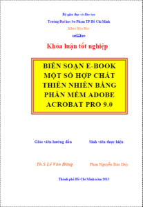 bien soan ebook chuyen de mot so hop chat thien nhien bang phan mem adobe acrobat 9 0 pro extended