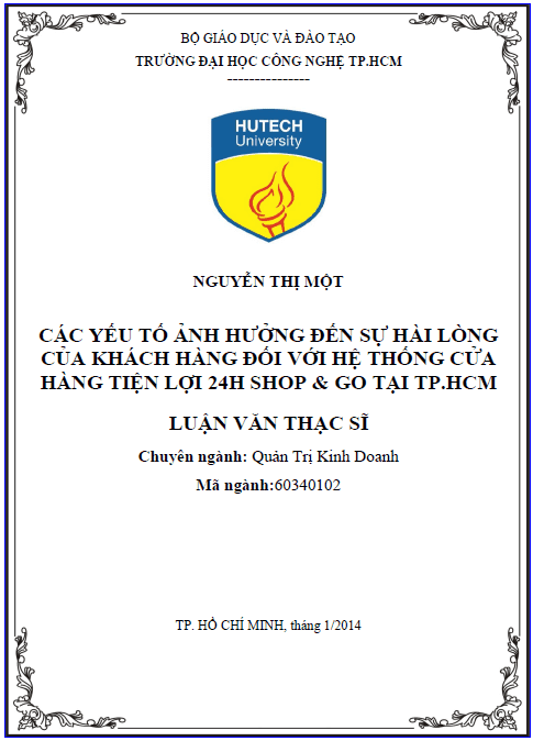 cac yeu to anh huong den su hai long cua khach hang doi voi he thong cua hang tien loi 24h shop go tai thanh pho ho chi minh