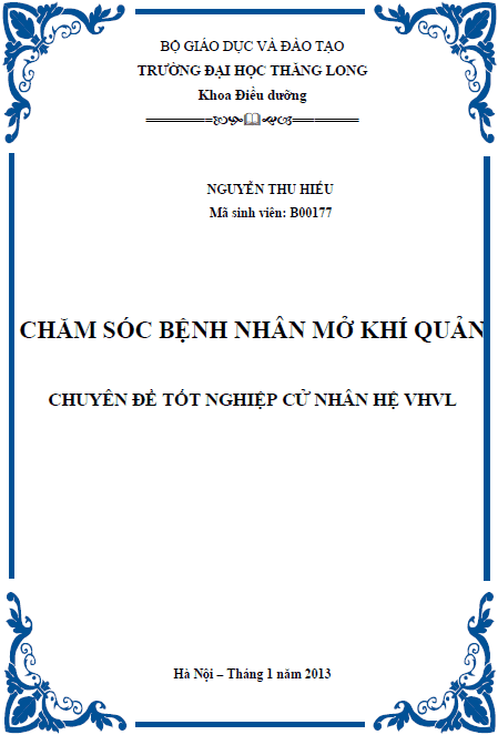 cham soc benh nhan mo khi quan