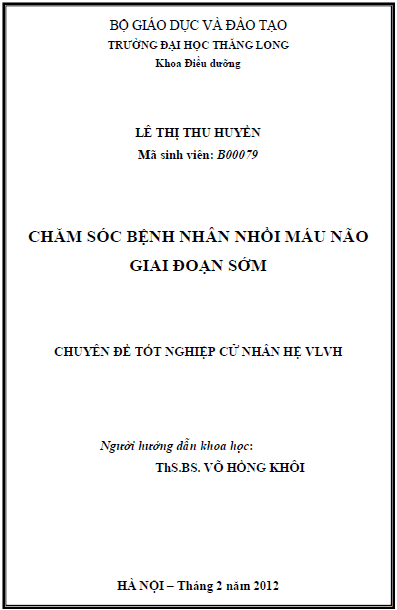 cham soc benh nhan nhoi mau nao giai doan som