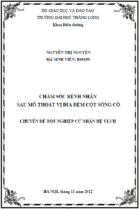 cham soc benh nhan sau mo thoat vi dia dem cot song co