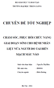 cham soc phuc hoi chuc nang giai doan som cho benh nhan liet nua nguoi do tai bien mach mau nao nguyen thi han