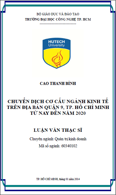 chuyen dich co cau nganh kinh te tren dia ban quan 9 thanh pho ho chi minh tu nay den nam 2020