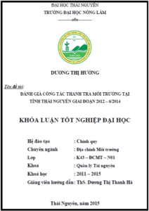 danh gia cong tac thanh tra moi truong tai tinh thai nguyen giai doan 2012 6 2014