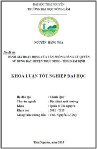 danh gia hoat dong cua van phong dang ky quyen su dung dat huyen truc ninh tinh nam dinh 1