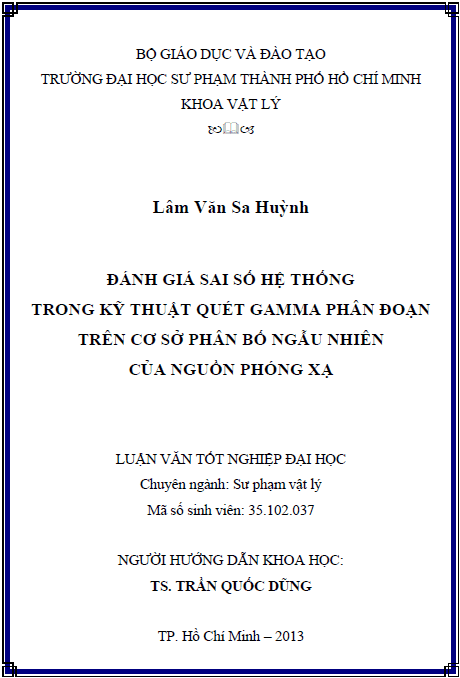 danh gia sai so he thong trong ky thuat quet gamma phan doan tren co so phan bo ngau nhien cua nguon phong