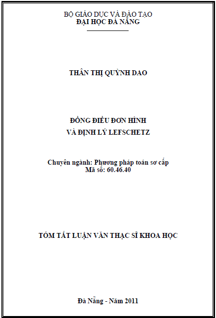 dong dieu don hinh va dinh ly lefschetz