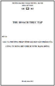 gia va phuong phap tinh gia ban san pham cua cong ty bong den phich nuoc rang dong