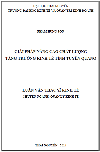 giai phap nang cao chat luong tang truong kinh te tinh tuyen quang