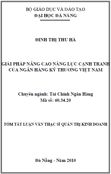 giai phap nang cao nang luc canh tranh cua ngan hang ky thuong viet nam