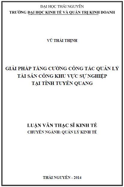 giai phap tang cuong cong tac quan ly tai san cong khu vuc su nghiep tai tinh tuyen quang