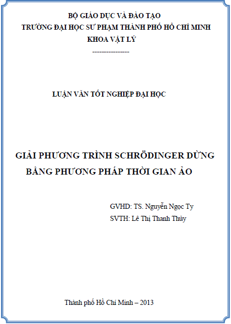 giai phuong trinh schr dinger dung bang phuong phap thoi gian ao