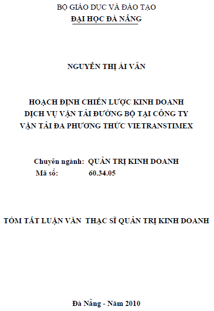 hoach dinh chien luoc kinh doanh dich vu van tai duong bo tai cong ty van tai da phuong thuc