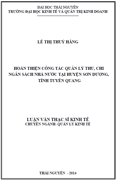 hoan thien cong tac quan ly thu chi ngan sach nha nuoc tai huyen son duong tinh tuyen quang