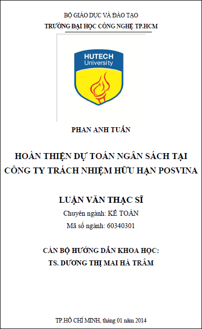 hoan thien du toan ngan sach tai cong ty trach nhiem huu han posvina