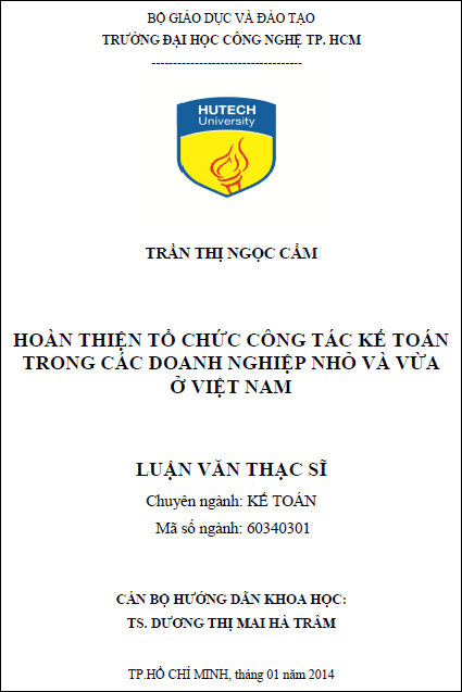 hoan thien to chuc cong tac ke toan trong cac doanh nghiep nho va vua o viet nam