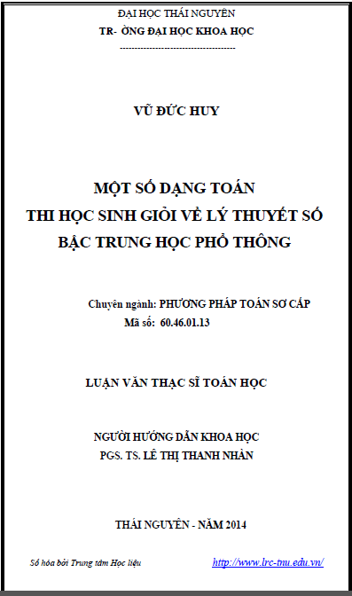 mot so dang toan thi hoc sinh gioi ve ly thuyet so bac trung hoc pho thong