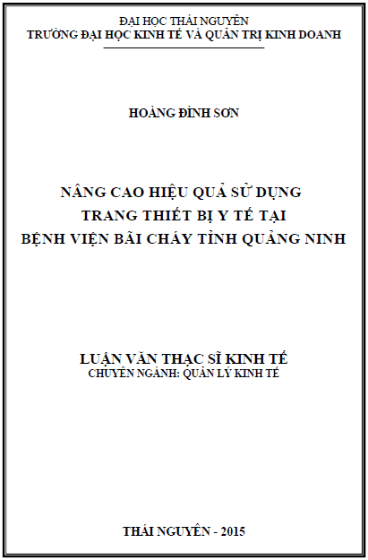 nang cao hieu qua su dung trang thiet bi y te tai benh vien bai chay tinh quang ninh