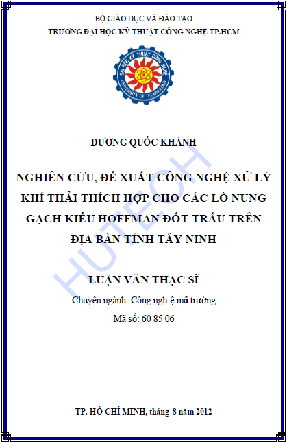 nghien cuu de xuat cong nghe xu ly khi thai thich hop cho cac lo nung gach kieu hoffman dot trau tren dia ban tinh tay ninh
