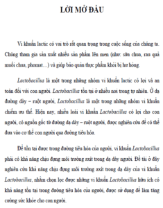 nghien cuu kha nang chiu dung axit cua vi khuan lactobacillus