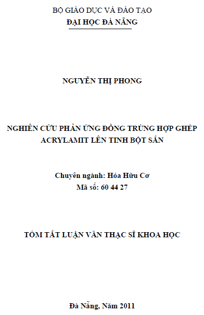 nghien cuu phan ung dong trung hop ghep acrylamit len tinh bot san