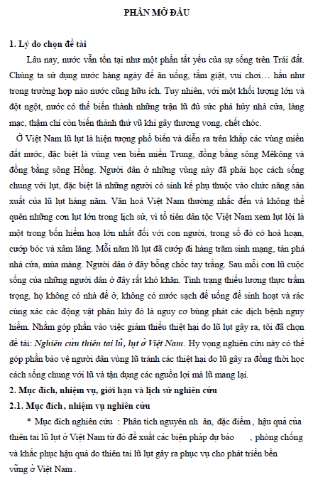 nghien cuu thien tai lu lut o viet nam