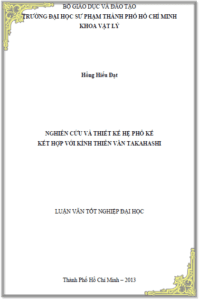 nghien cuu va thiet ke he pho ke ket hop voi kinh thien van takahashi