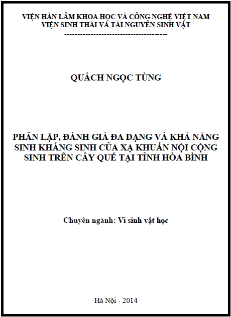 phan lap danh gia da dang va kha nang sinh khang sinh cua xa khuan noi cong sinh tren cay que tai tinh hoa binh