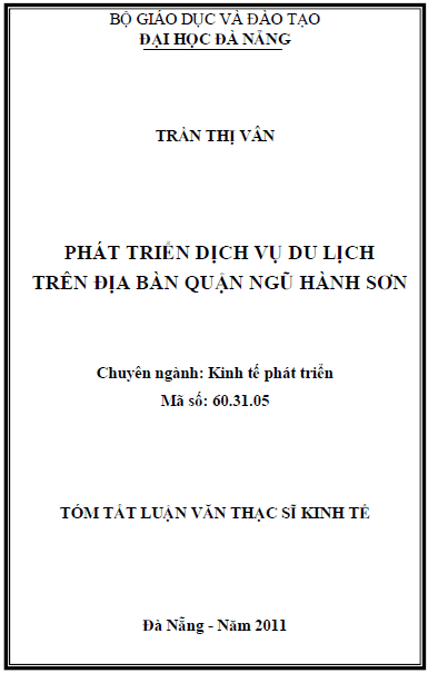 phat trien dich vu du lich tren dia ban quan ngu hanh son