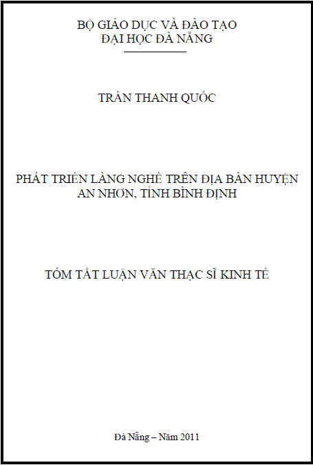 phat trien lang nghe tren dia ban huyen an nhon tinh binh dinh