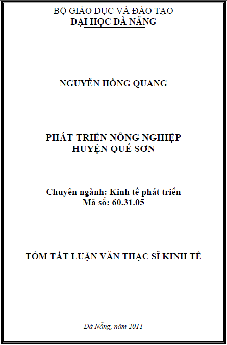 phat trien nong nghiep huyen que son