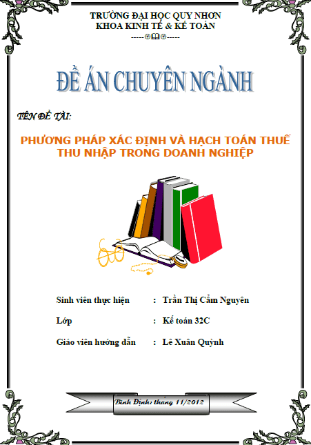 phuong phap xac dinh va hoach toan thue thu nhap trong doanh nghiep