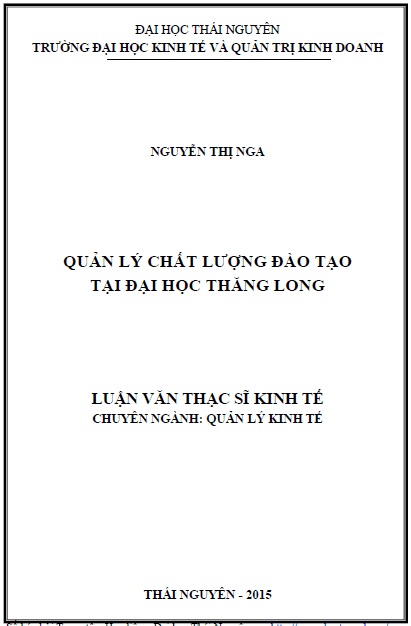 quan ly chat luong dao tao tai dai hoc thang long