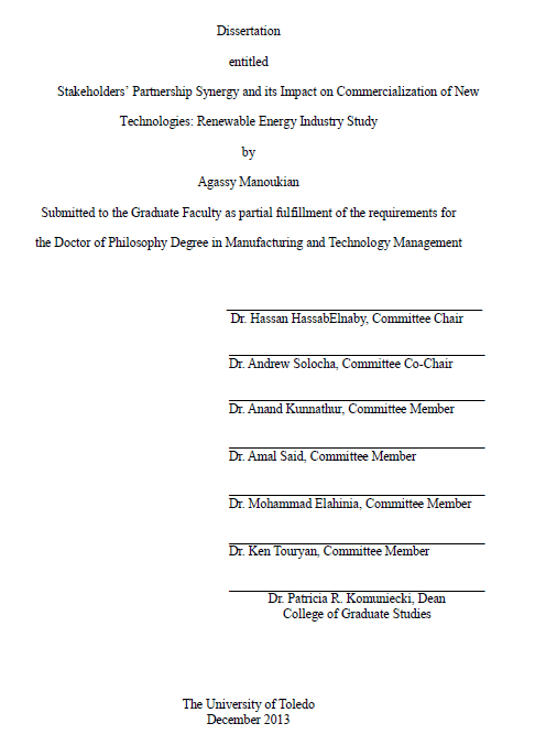 stakeholders partnership synergy and its impact on commercialization of new technologies renewable energy industry study