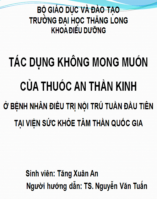 tac dung khong mong muon cua thuoc an than kinh o benh nhan dieu tri noi tru tuan dau tien tai vien suc khoe tam than quoc gia
