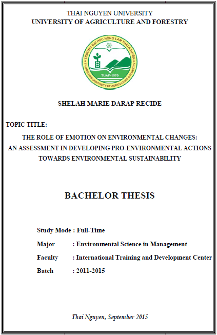 the role of emotion on environmental changes an assessment in developing pro environmental actions towards environmental sustainability 1