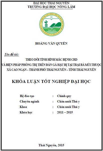 theo doi tinh hinh mac benh crd va bien phap phong tri tren dan ga hau bi tai trai ba mui thuoc xa cao ngan thanh pho thai nguyen tinh thai nguyen