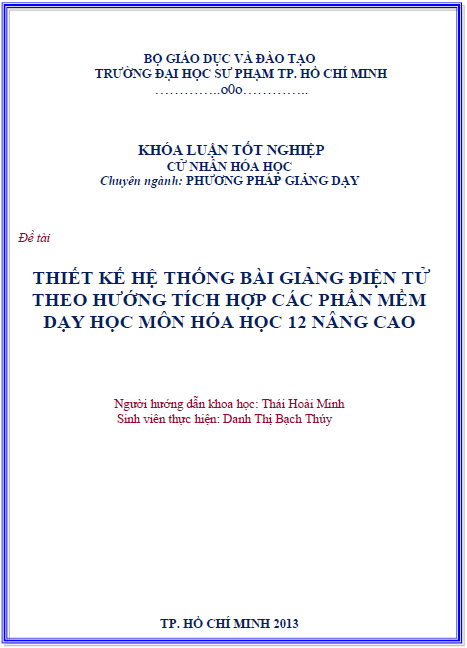 thiet ke he thong bai giang dien tu theo huong tich hop cac phan mem day hoc mon hoa hoc 12 nang cao