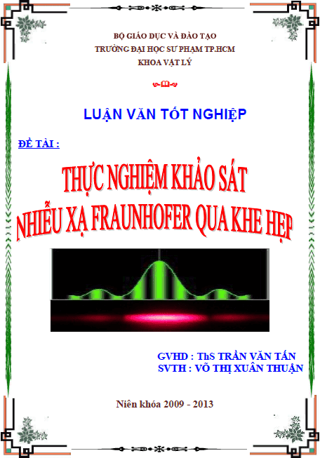 thuc nghiem khao sat hien tuong nhieu xa fraunhofer qua khe hep