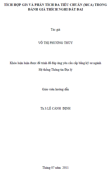 tich hop gis va phan tich da tieu chuan mca trong danh gia thich nghi dat dai