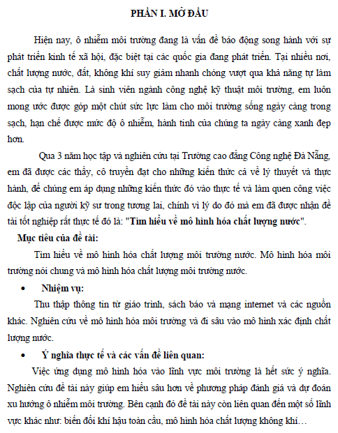 tim hieu ve mo hinh hoa chat luong nuoc