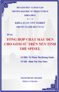 tong hop chat mau den cho gom su tren nen tinh the spinel