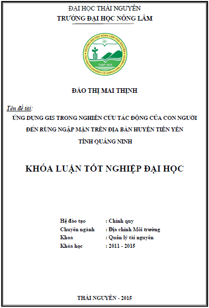 ung dung gis trong nghien cuu tac dong cua con nguoi den rung ngap man tren dia ban huyen tien yen tinh quang ninh 1