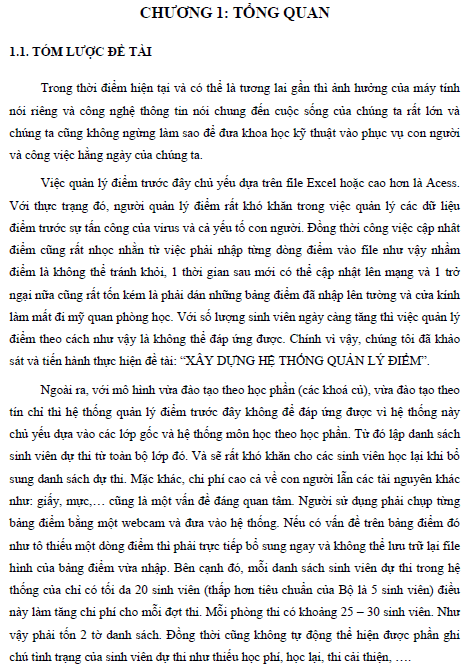 xay dung he thong quan ly diem