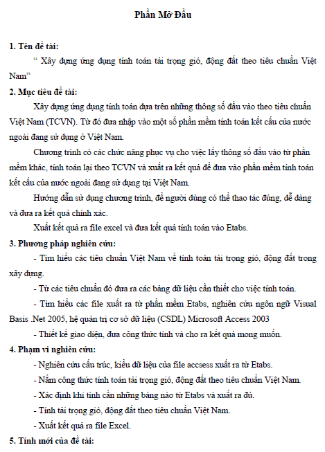 xay dung ung dung tinh toan tai trong gio dong dat theo tieu chuan viet nam