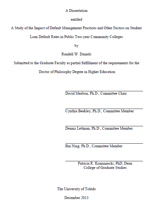 a study of the impact of default management practices and other factors on student loan default rates in public two year community colleges